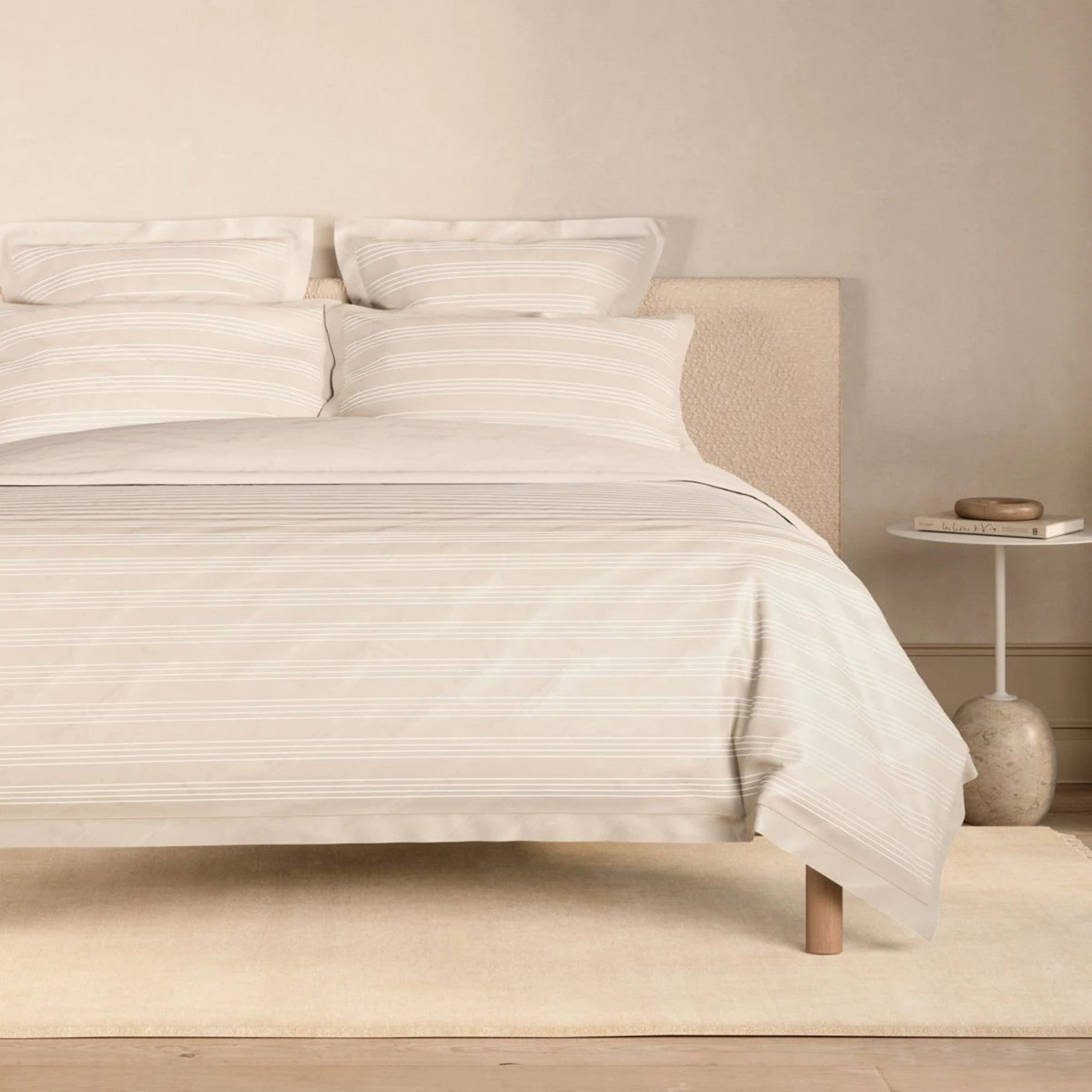 Martyn 1000 TC Duvet Cover Set in Bone (Ivory)