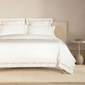Palais Trellis 1200 TC Duvet Cover in Snow