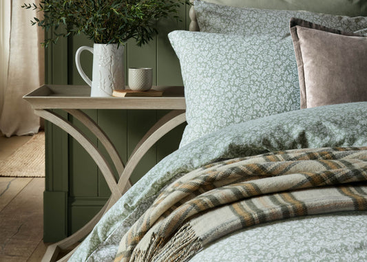 Laura Ashley "Sweet Alysum" Duvet Cover Set in Sage Green