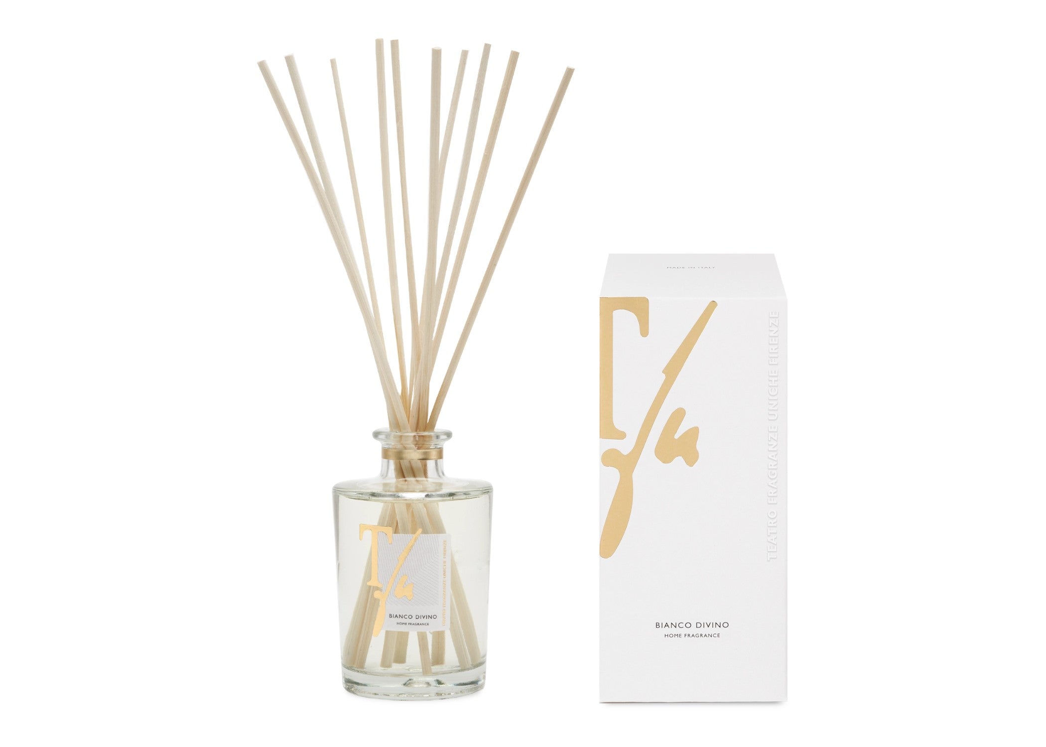 Teatro "Bianco Divino" Diffuser with Bamboo Sticks (250 ml- 500 ml)