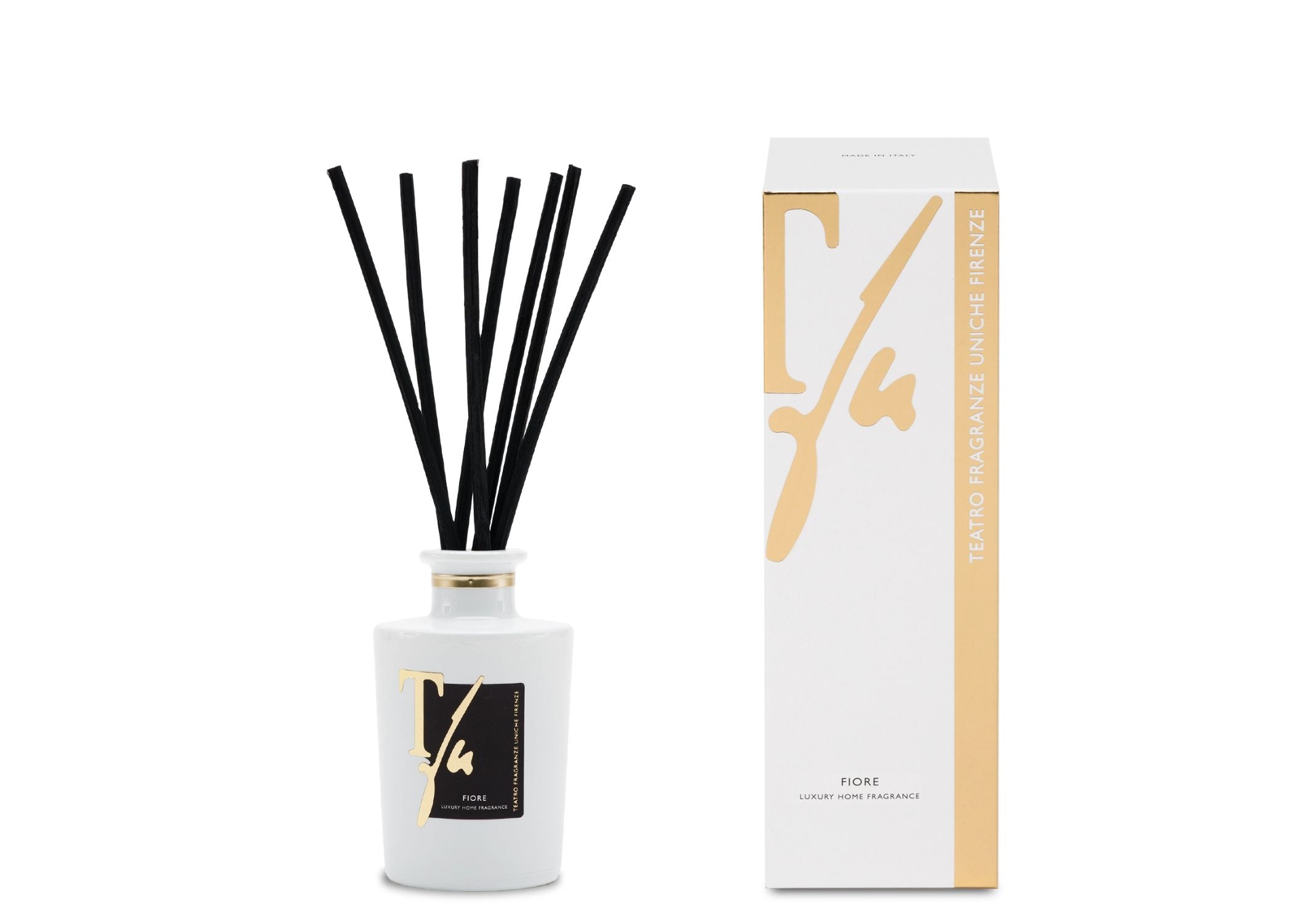 Teatro "Fiore" Diffuser with Bamboo Sticks (100 ml - 500 ml)