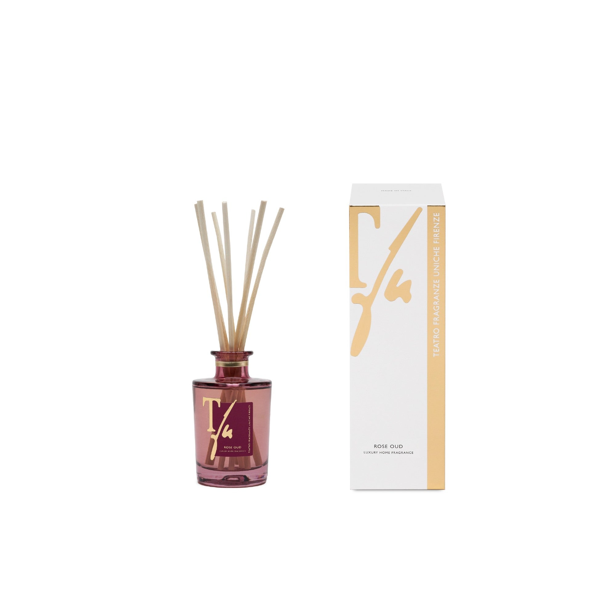 Rose Oud Diffuser with Bamboo Sticks
