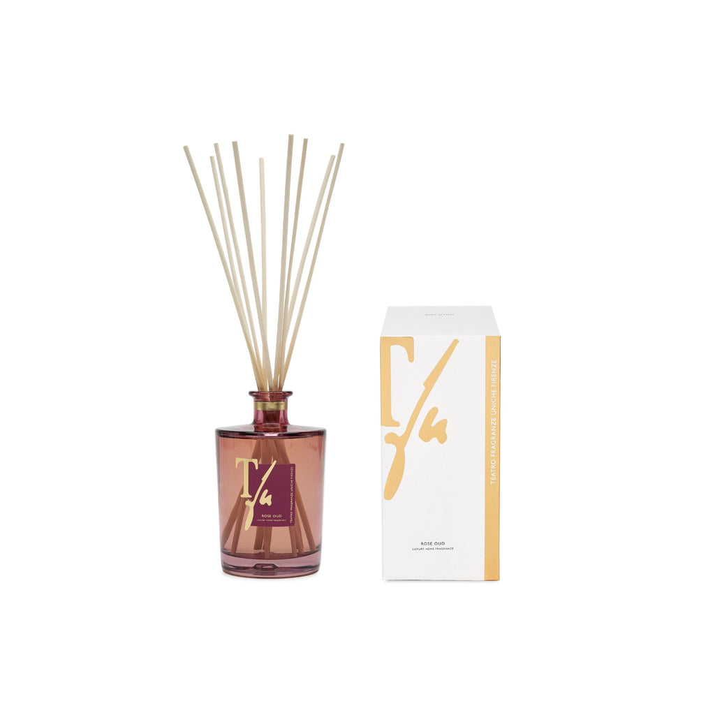 Rose Oud Diffuser with Bamboo Sticks