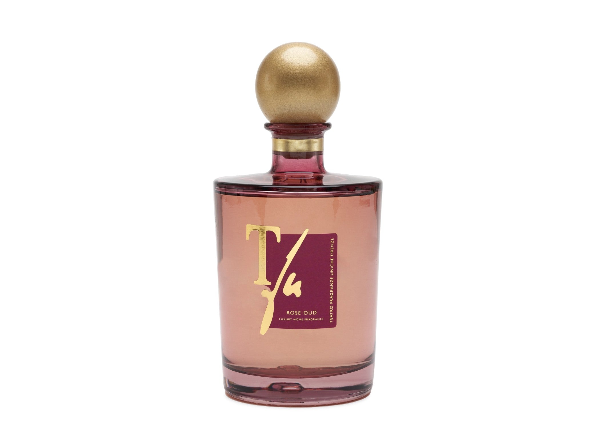 Teatro "Rose Oud" Diffuser Gift Box with Amber Transparent Vase & Sticks - 1500 ml