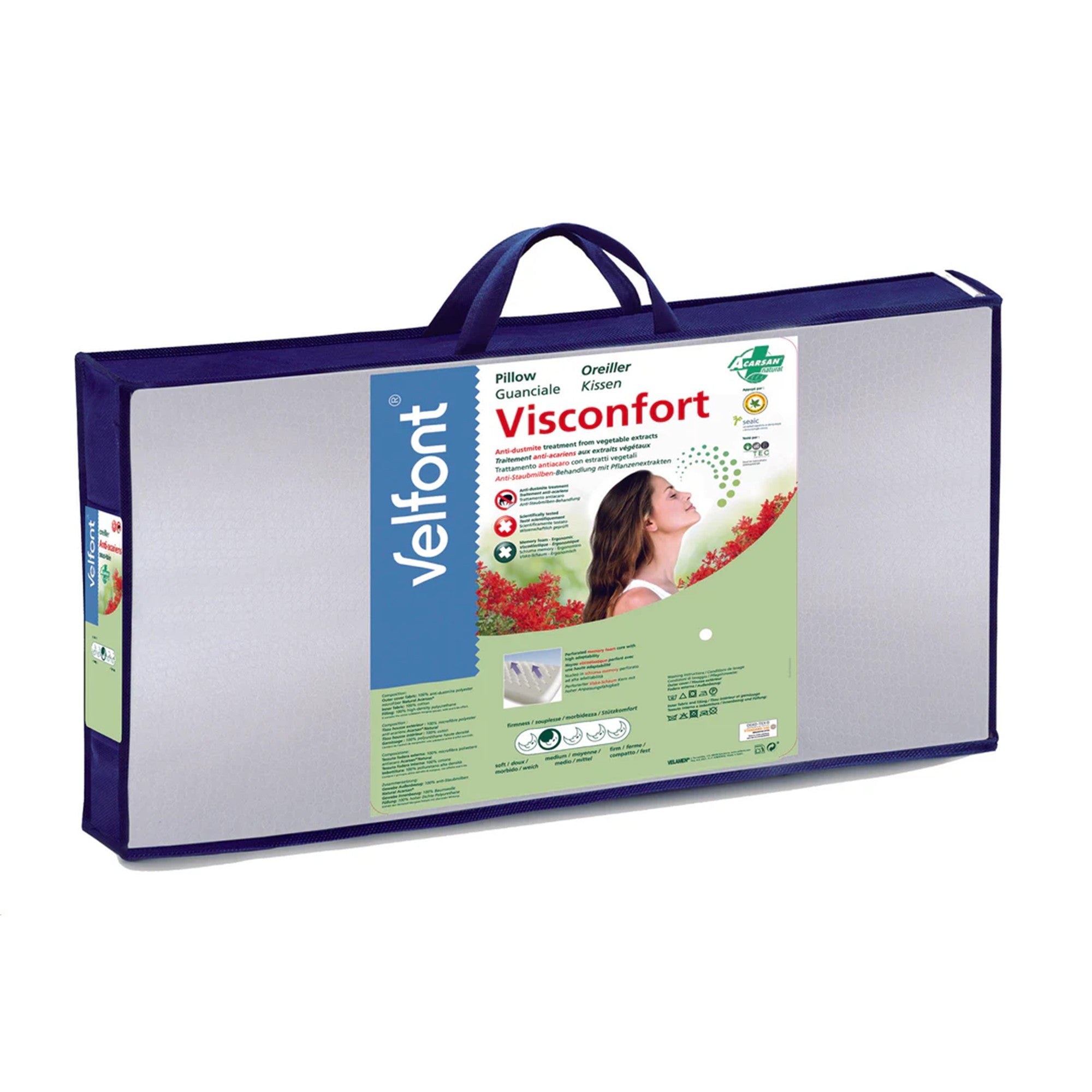 Velfont "Visconfort" Standard Memory Foam Pillow