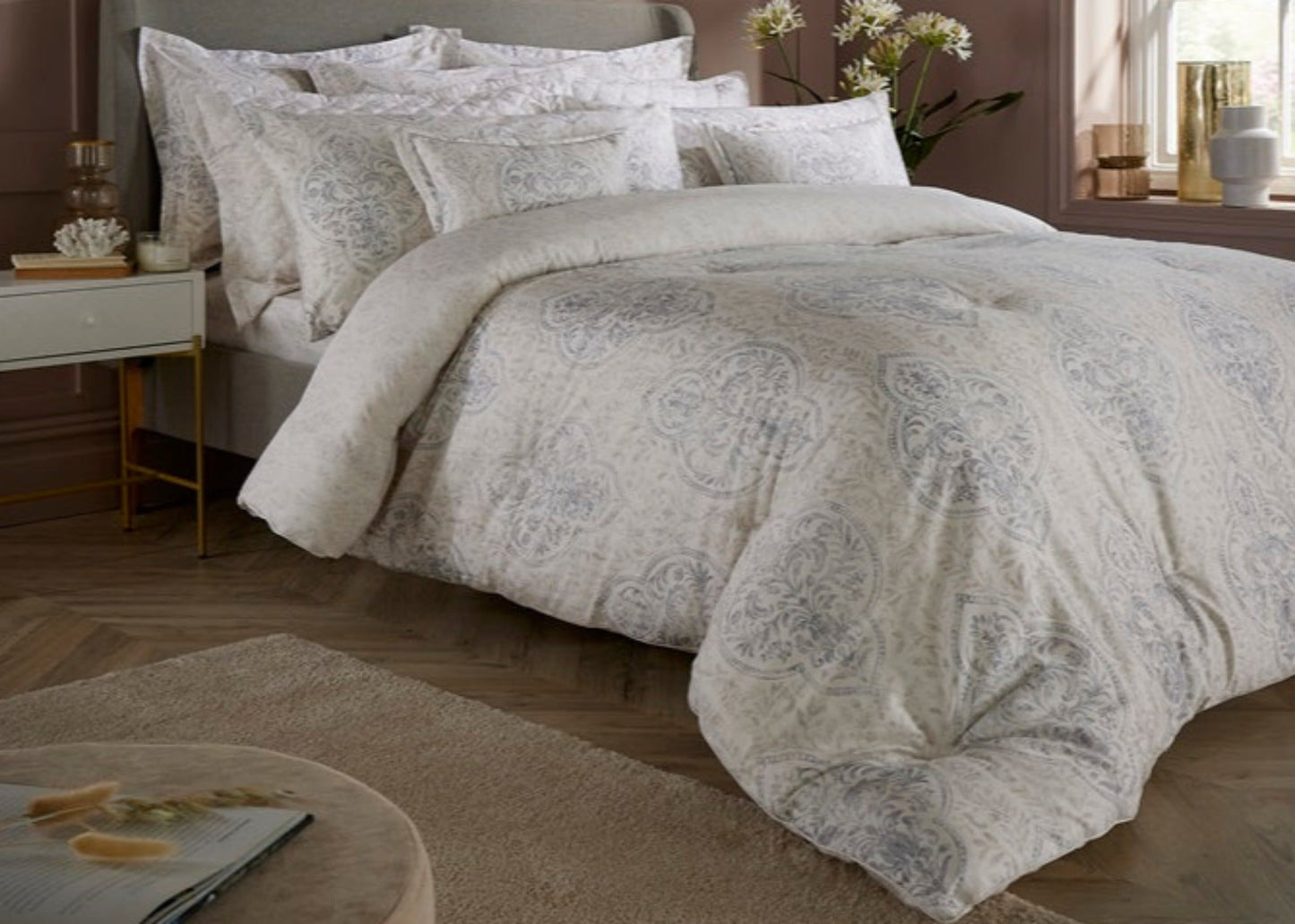 Christy "Verona" Duvet Cover Sets in Neutral