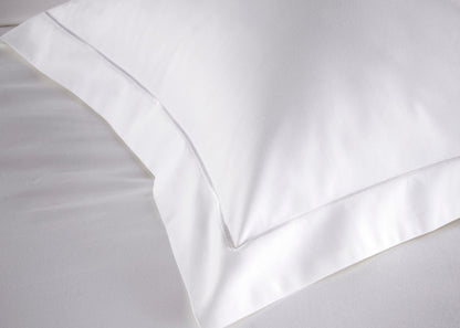 Christy "500TC Hygro Cotton Sateen" Bed Linen with White boarder Stitch