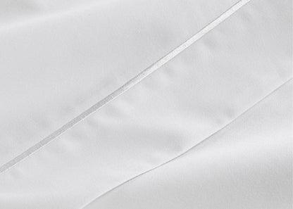 Christy "500TC Hygro Cotton Sateen" Bed Linen with White boarder Stitch
