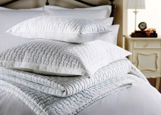 Christy "Windsor" Decorative Throw & Shams - in White