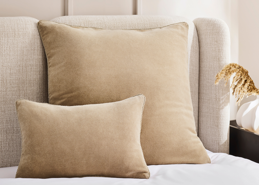 Christy "Arles" Cushion Cover in Sand (Taupe)
