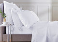 Bedeck of Belfast "1000TC Egyptian Cotton Sateen" Plain Dyed Sheets in White