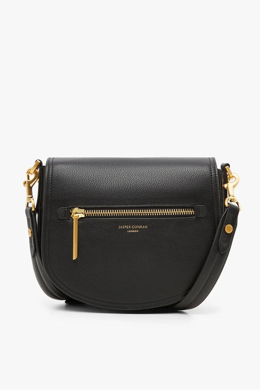 Jasper Conran "Darcey" Saddle Bag in Black