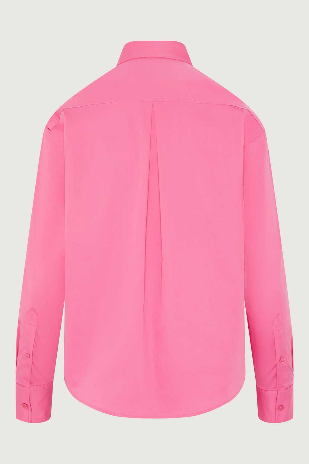 Fran Button Through Cotton Shirt in Pink