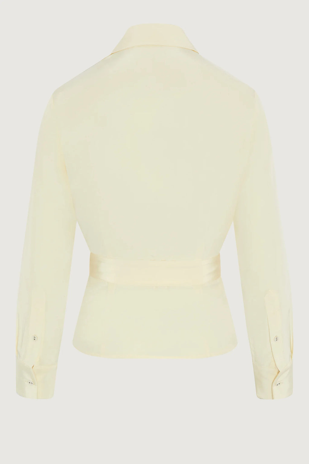Jasper Conran "Genevieve" Silk Wrap Shirt in Champagne