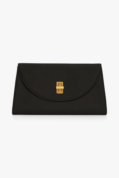 Jasper Conran "Gigi" Wool Silk Clutch Bag in Black