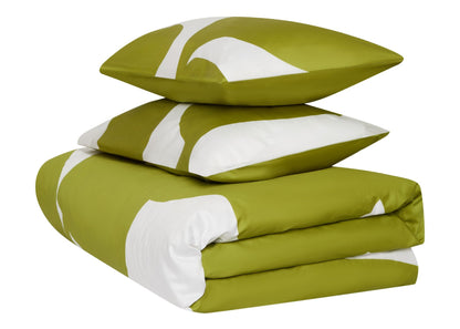 Jasper Conran "Floral Leaf Print" Duvet Cover Set in Spinach