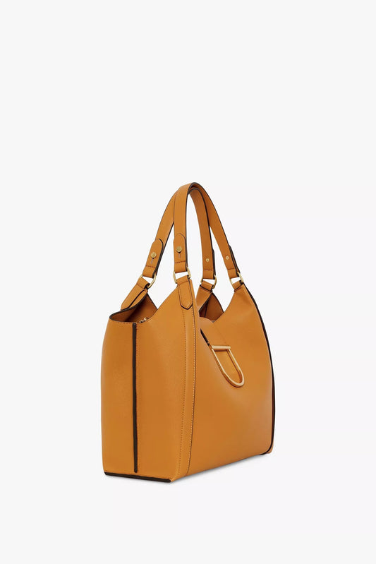 Jasper Conran "Brielle" 3-Section Shoulder Bag in Mustard