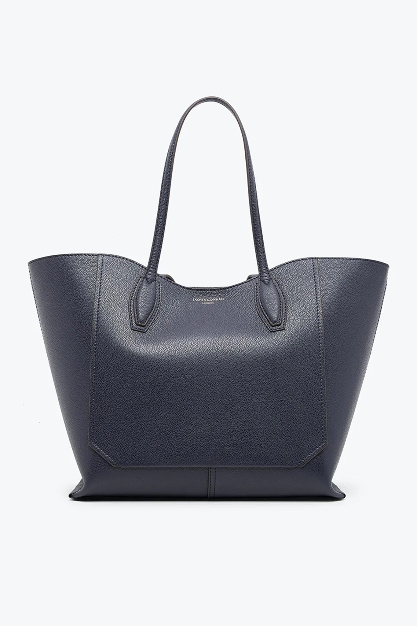 Jasper Conran "Bryn" Leather Tote Bag in Navy