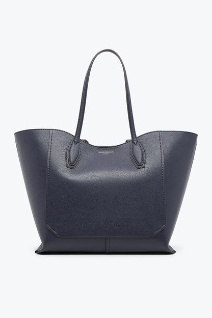 Jasper Conran "Bryn" Leather Tote Bag in Navy